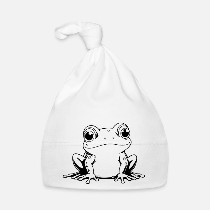Frosch Umrisse Baby Bio-Mütze