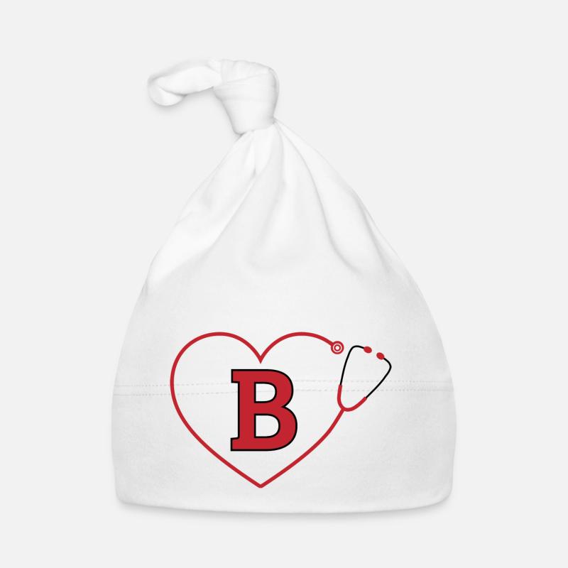 Lettre B stéthoscope Bonnet bio Bébé