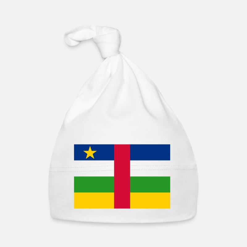 République centrafricaine - Bonnet bio Bébé - blanc