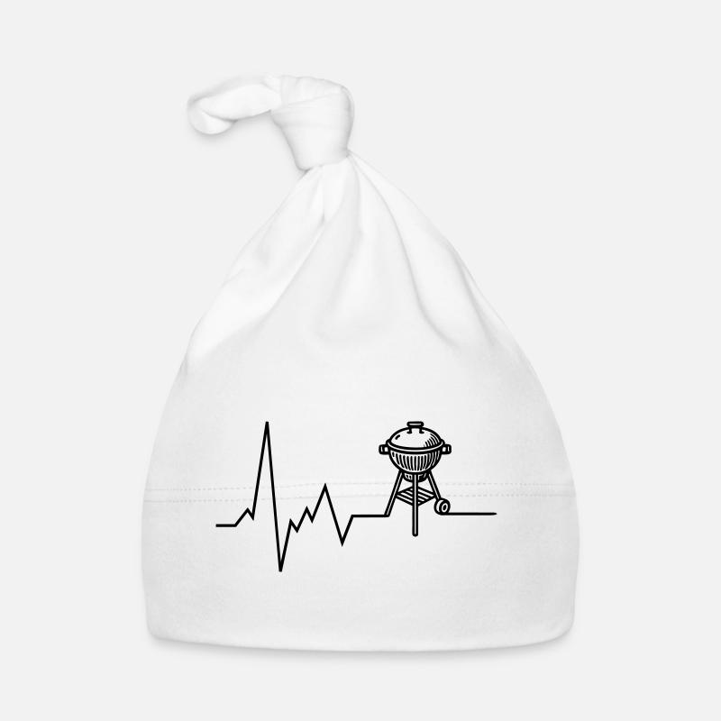 Heartbeat BBQ Grill Grilling Organic Baby Cap