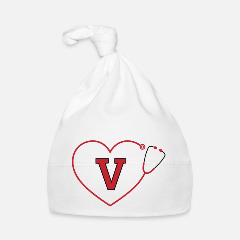 Lettre v stéthoscope Bonnet bio Bébé