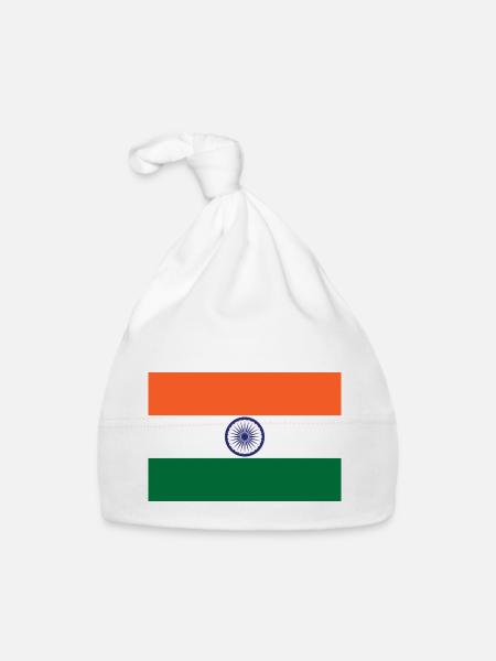 India - Organic Baby Cap - white - Front