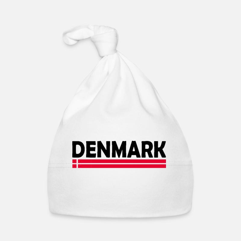 Drapeau du Danemark Bonnet bio Bébé