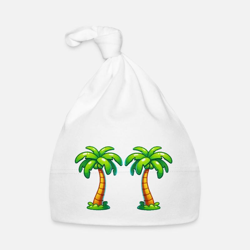 Palm trees Organic Baby Cap