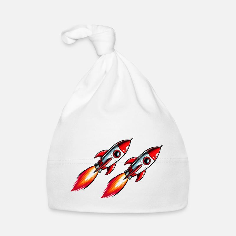 Rocket Comic Organic Baby Cap