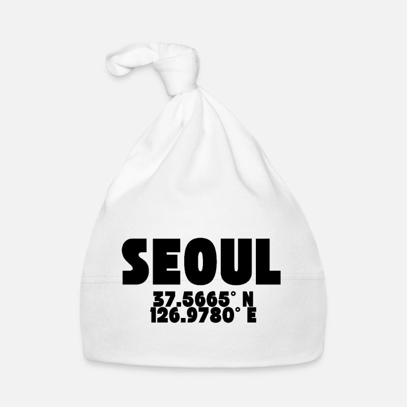 Seoul - Design with coordinates Organic Baby Cap