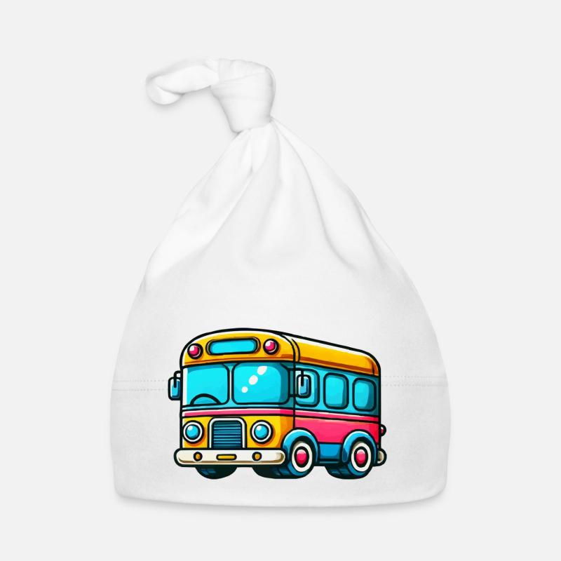 bus comic Baby Bio-Mütze