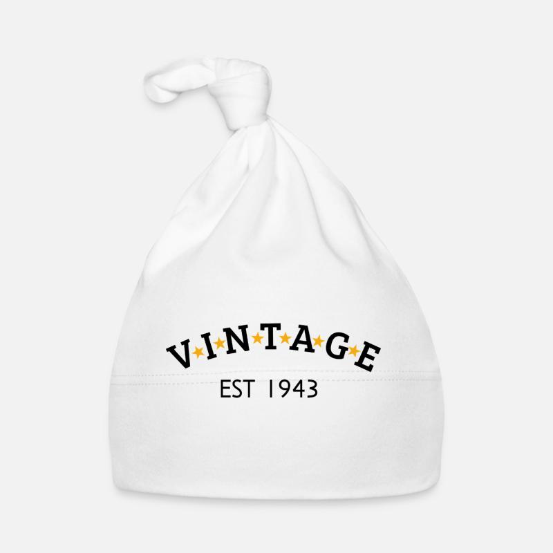 Vintage is 1943 Organic Baby Cap