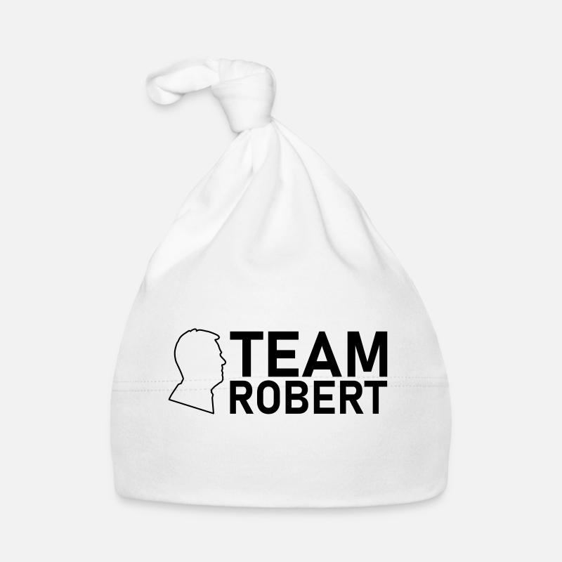 team robert kopf schwarz Baby Bio-Mütze