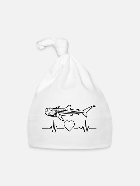 Walhai - Eleganz der Meere | Mind . Ocean . Nature - Baby Bio-Mütze - Weiß - Vorne