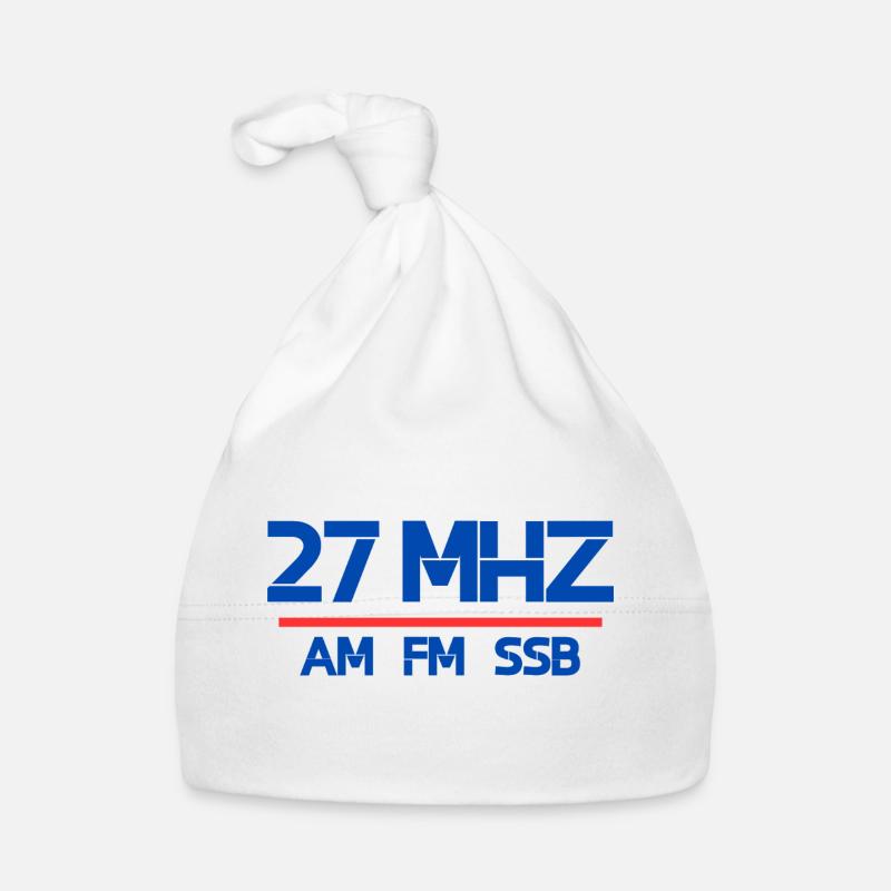 27 MHz sur ssb FM - Bonnet bio Bébé - blanc