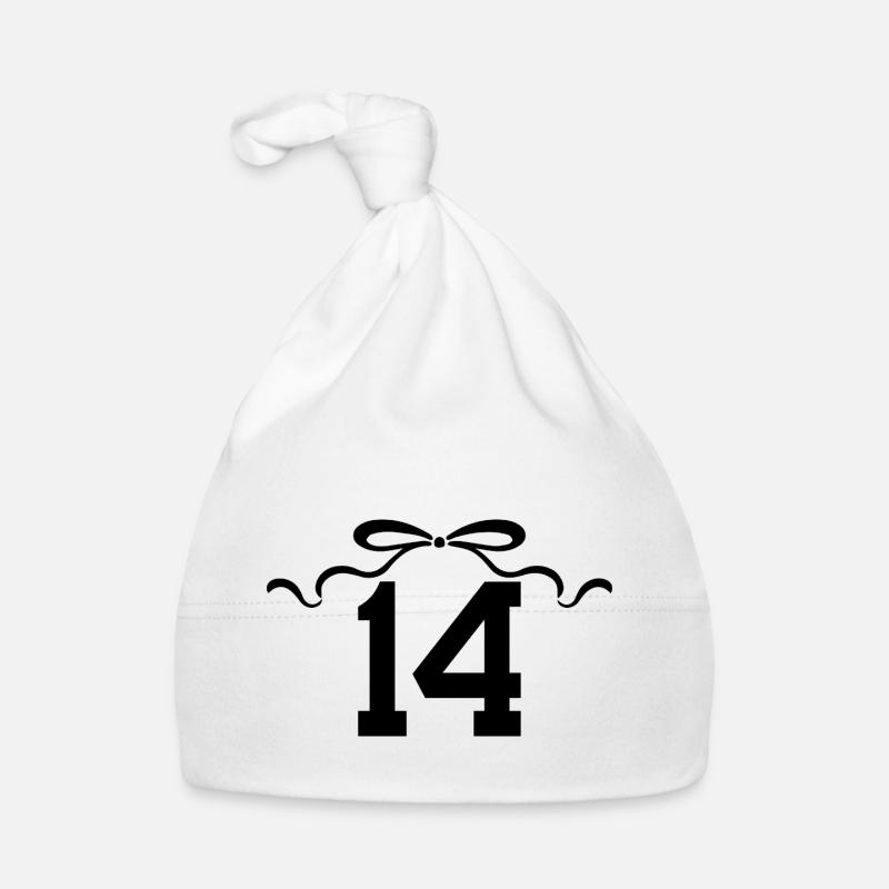 Nummer 14 Knoten - 14. Jahrestag Baby Bio-Mütze