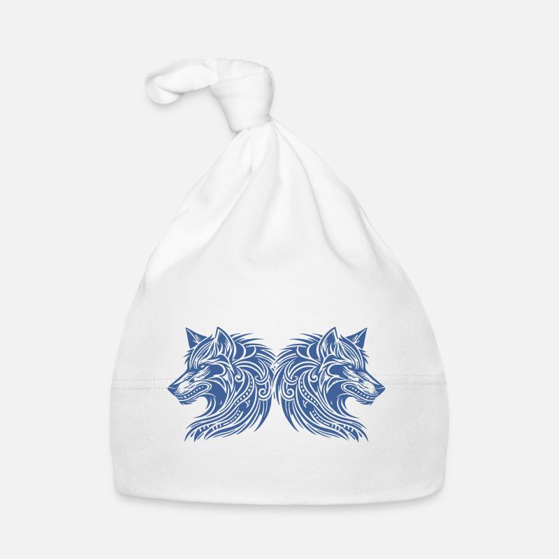 wolf tribal wölfe Baby Bio-Mütze