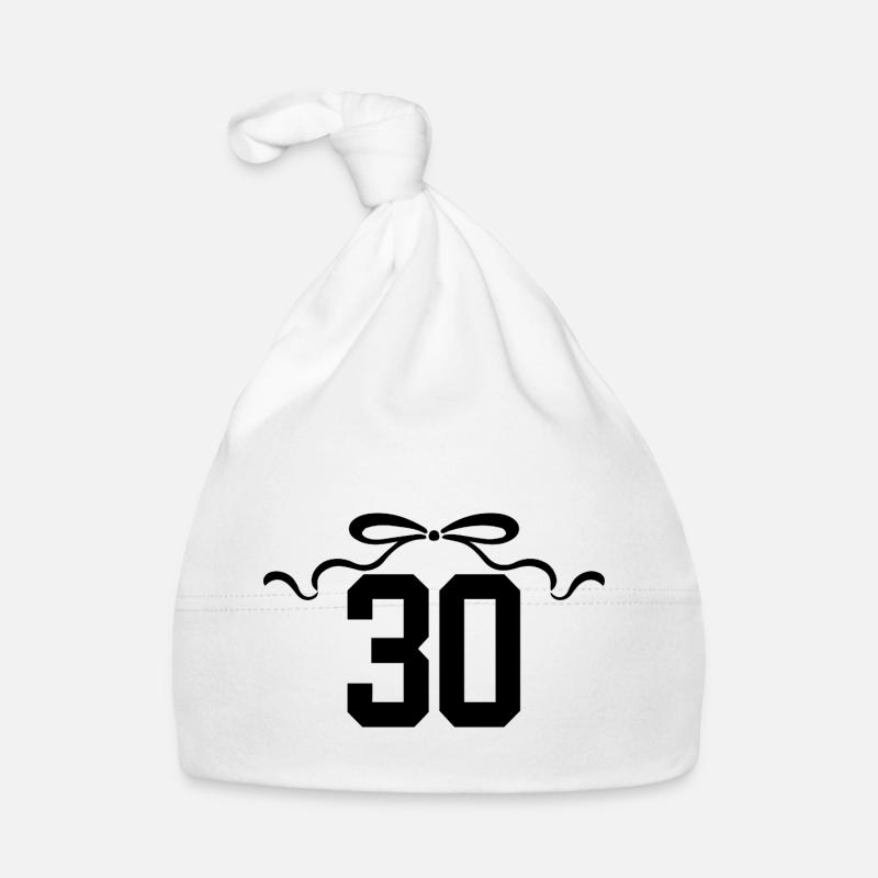Nummer 30 Knoten - 30. Jahrestag Baby Bio-Mütze