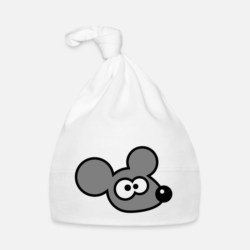 Maus Mäuschen Süße Kleine Ratte Nager Lustig Comic Baby Bio-Mütze