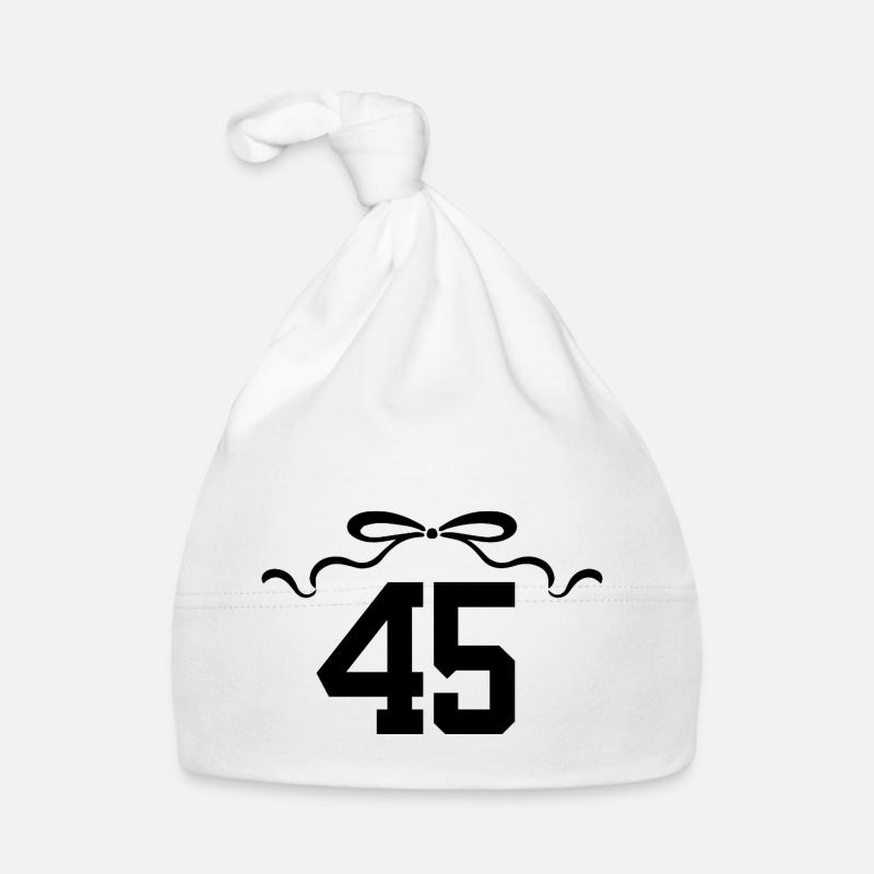Number 45 Knot - 45th Anniversary Organic Baby Cap