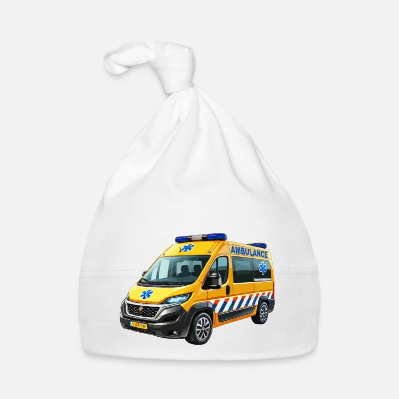 Ambulance moderne Babyhue af økologisk bomuld