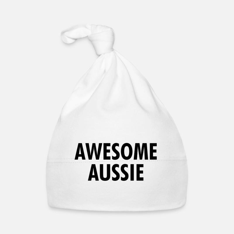 Awesome Aussie - Austrlia - Australien Down Under Baby Bio-Mütze