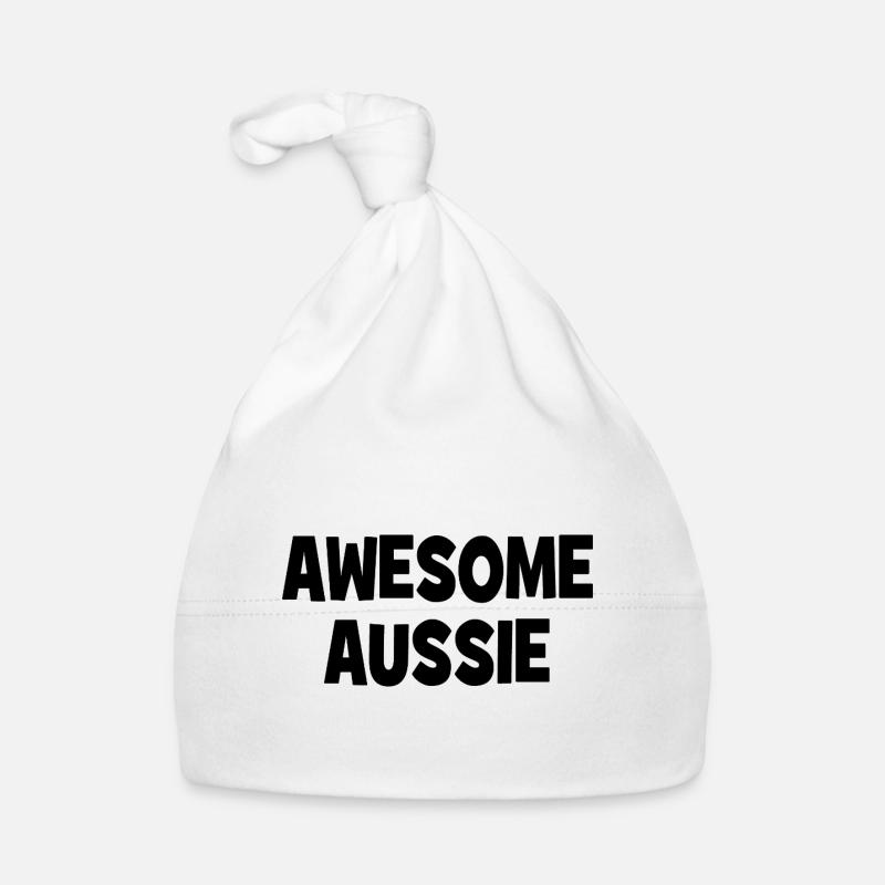 Awesome Aussie - Austrlia - Australien Down Under Baby Bio-Mütze