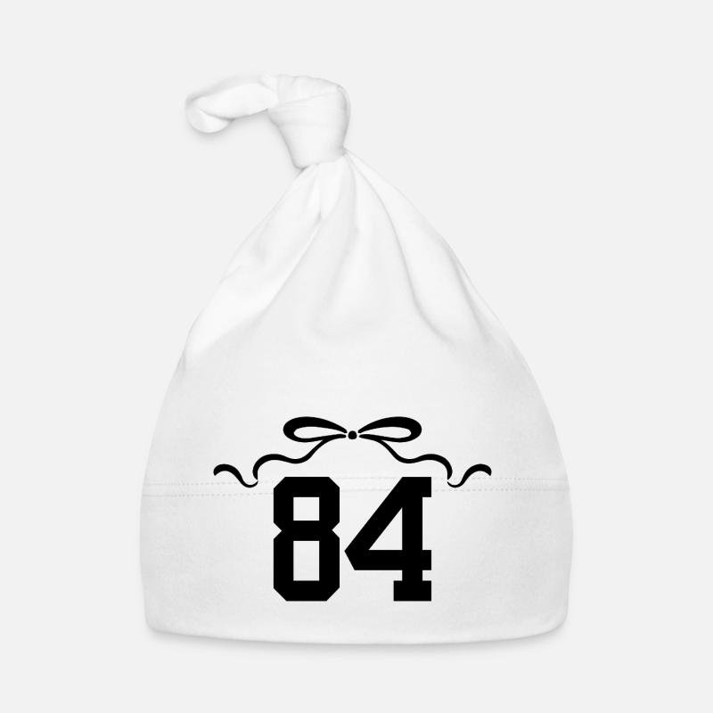 Number 84 Knot - 84th Anniversary Organic Baby Cap