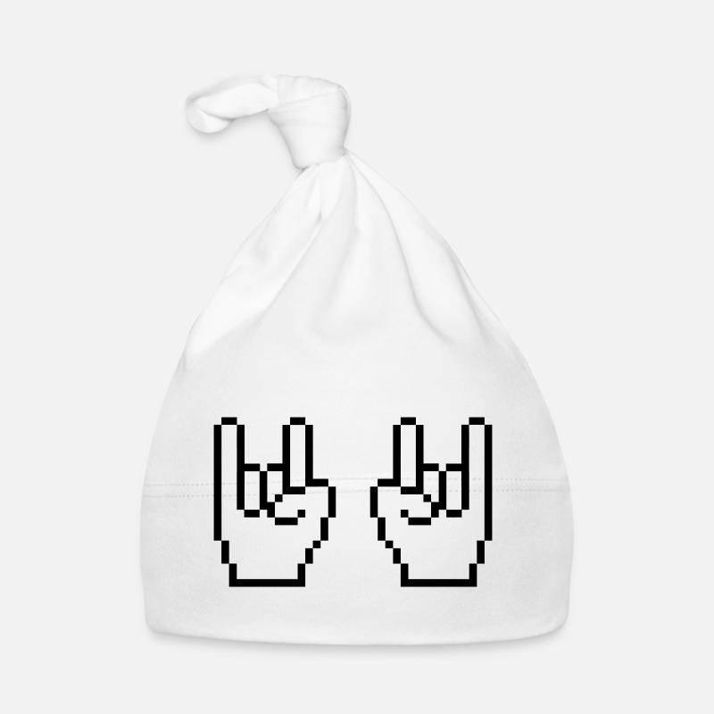 rock pixel hände Baby Bio-Mütze