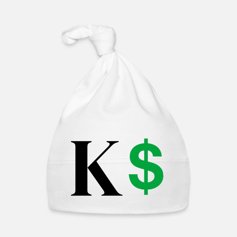 Letter k dollar Organic Baby Cap