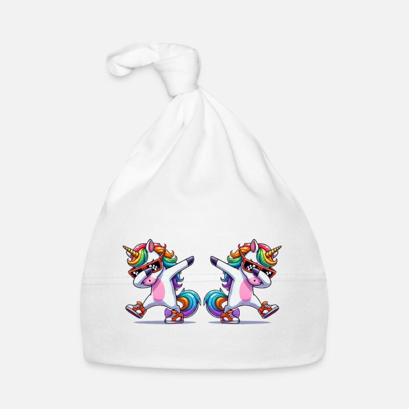 Unicorn Comic 2 Organic Baby Cap