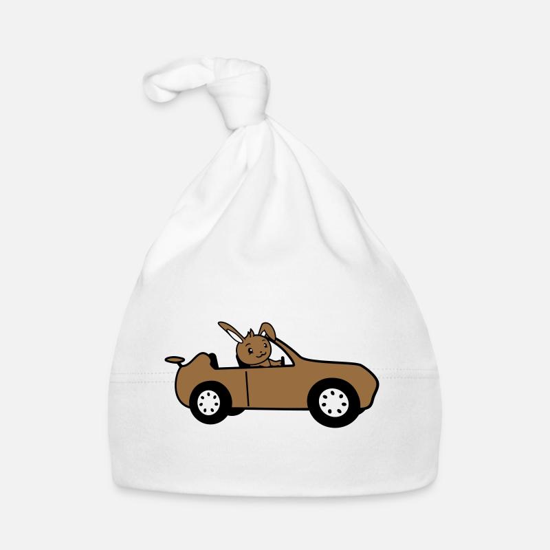 Rabbit Car Fast Driving Driver License Organic Baby Cap