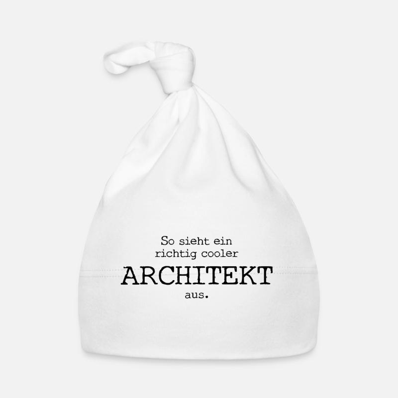 So sieht ein richtig cooler Architekt aus - Spruch Baby Bio-Mütze