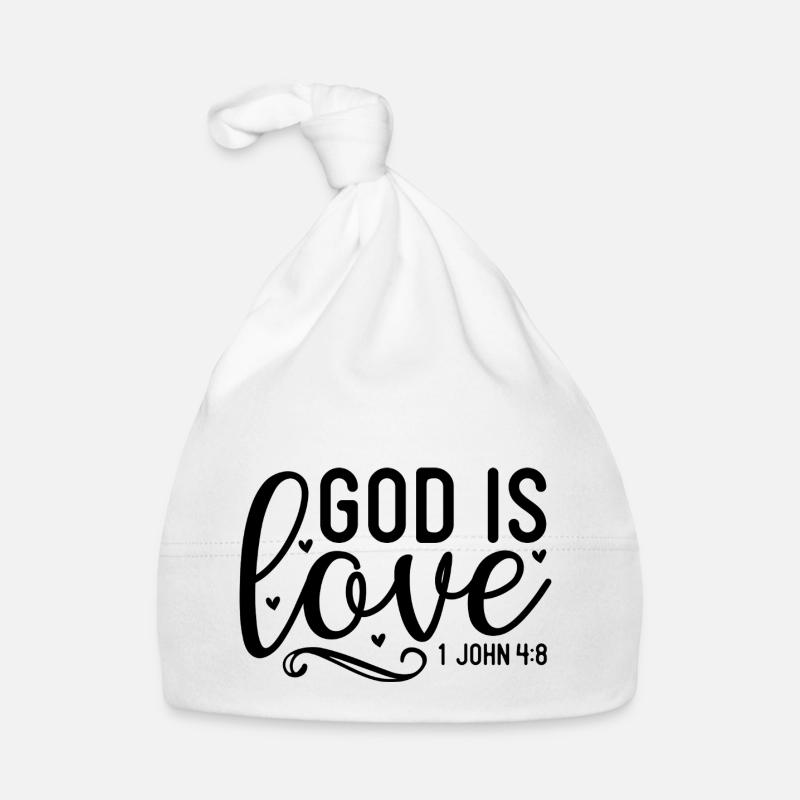 God is love Organic Baby Cap