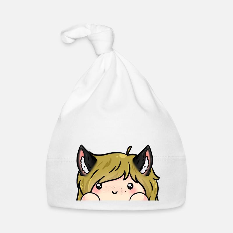 Katzen Mädchen Baby Bio-Mütze