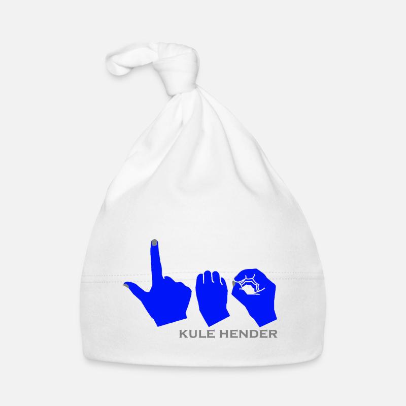Löwe mit blauer Farbe Baby Bio-Mütze