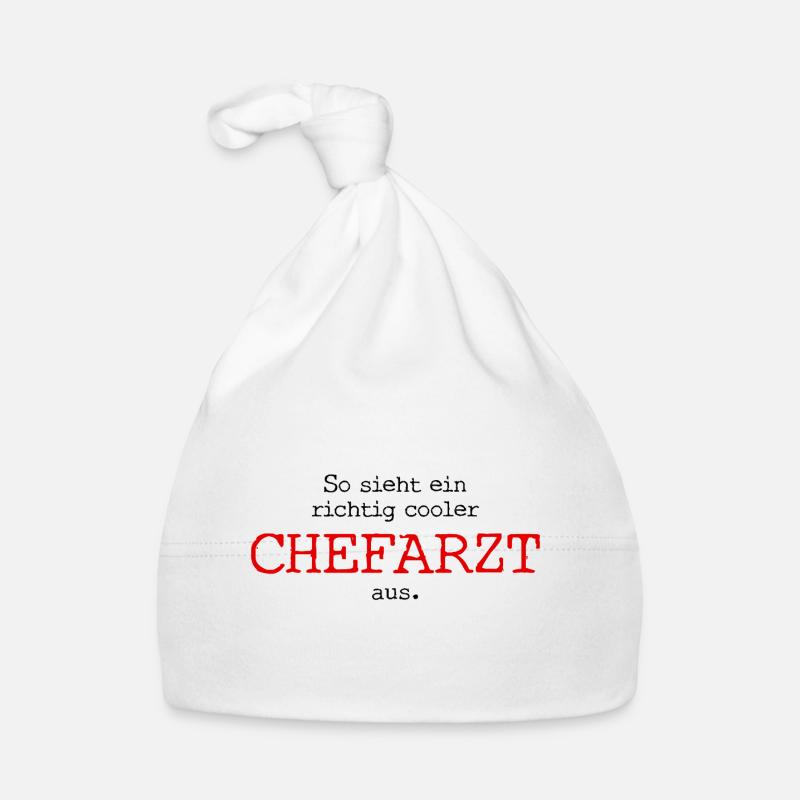 So sieht ein richtig cooler Chefarzt aus. Baby Bio-Mütze