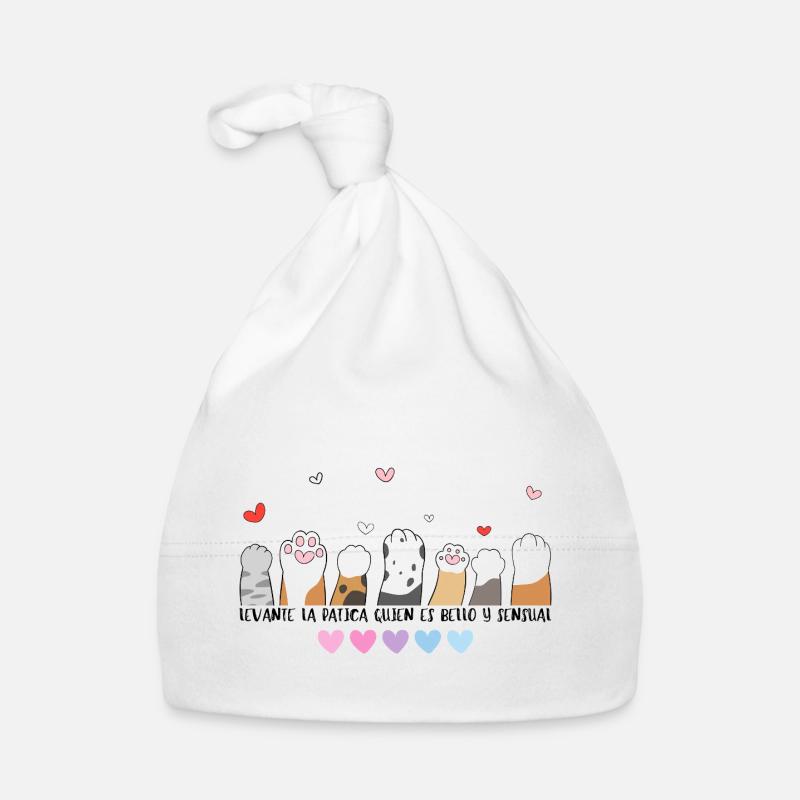 Cats paws hands up Organic Baby Cap