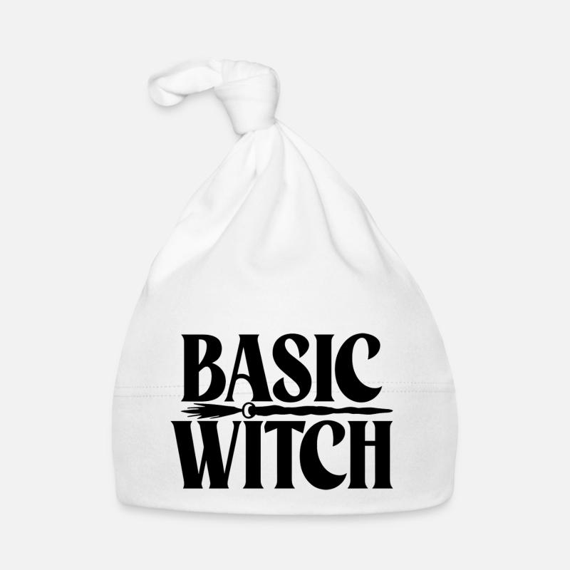 Basic Witch - Baby Bio-Mütze - Weiß