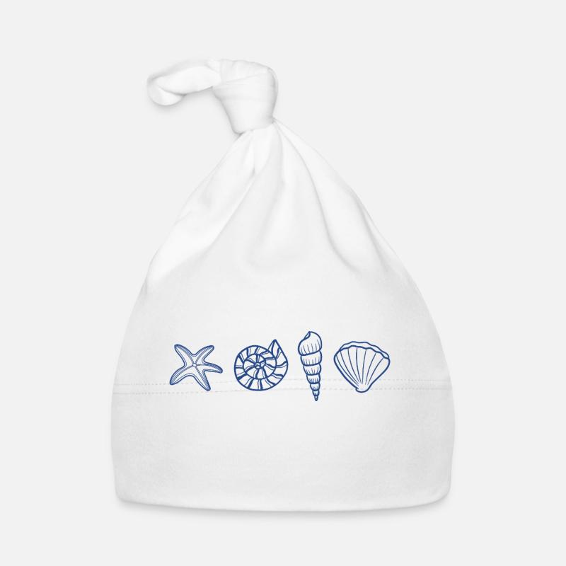 Blue Shells - Sea Animal Organic Baby Cap