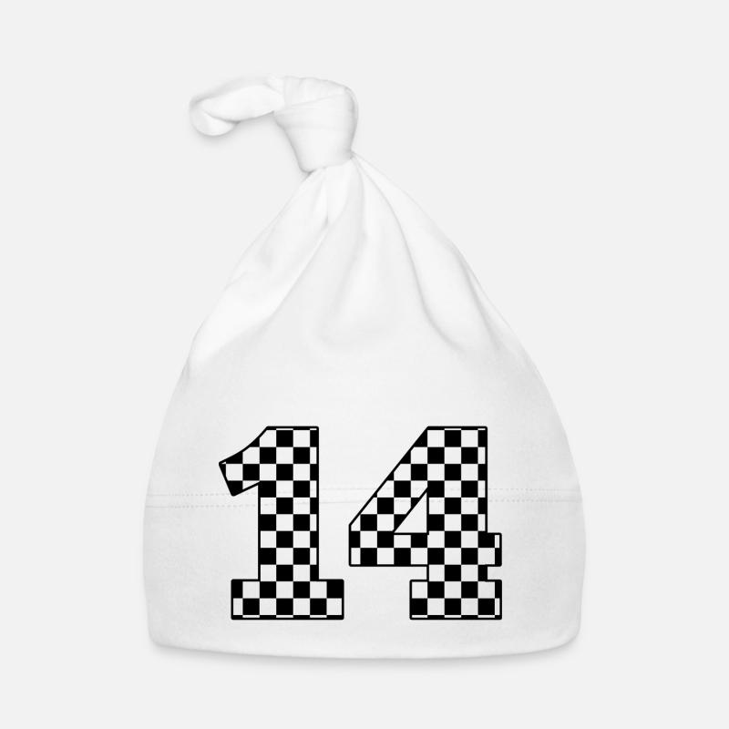 Nummer 14 plaid Baby Bio-Mütze