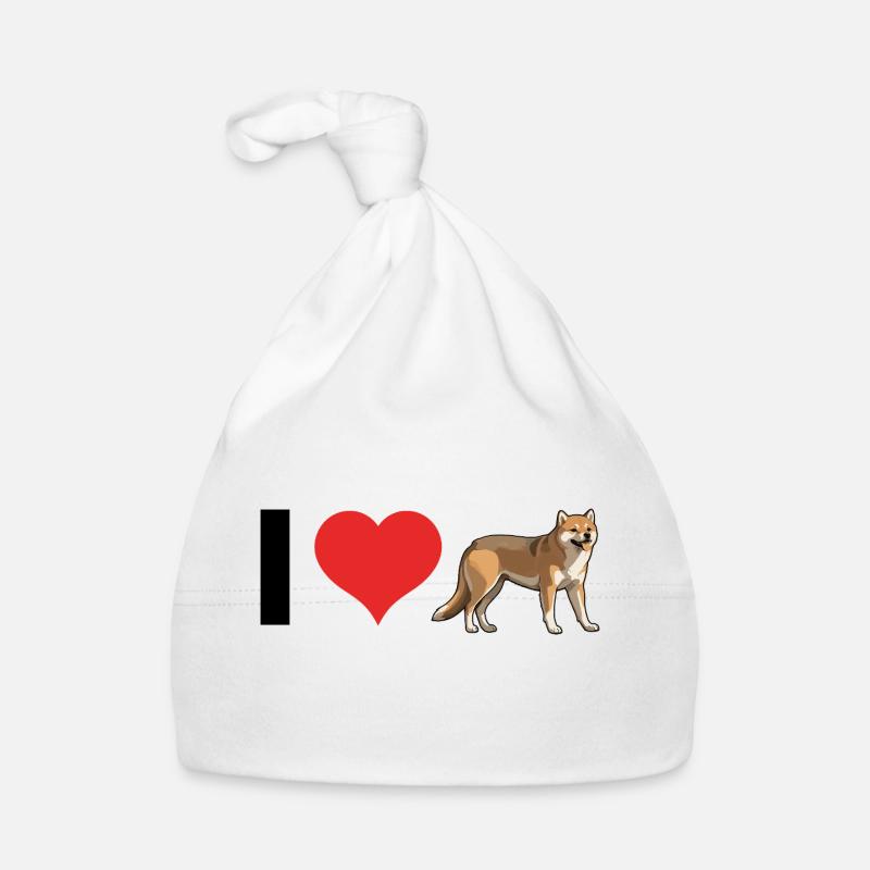 J’adore Shiba Inus - Conception de chien de compagnie mignon Bonnet bio Bébé