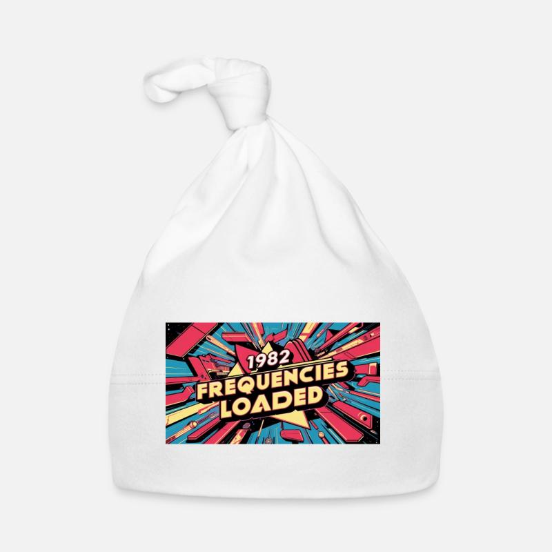 FREQUENCIES LOADED 1982 EXPLOSION - Organic Baby Cap - white