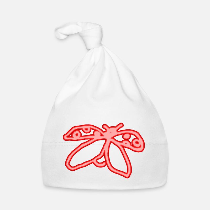 Neon Ladybug Organic Baby Cap