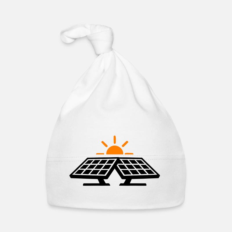 Solar Strom Symbol Baby Bio-Mütze