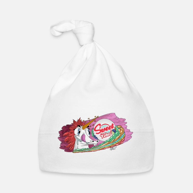 Vibez sucré - Bonnet bio Bébé - blanc