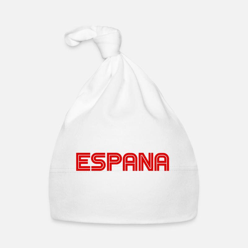 España - Espagne - Madrid - Barcelone - Espagnol - Bonnet bio Bébé - blanc