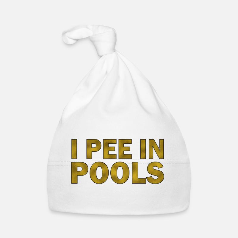 I pee in pools Baby Bio-Mütze
