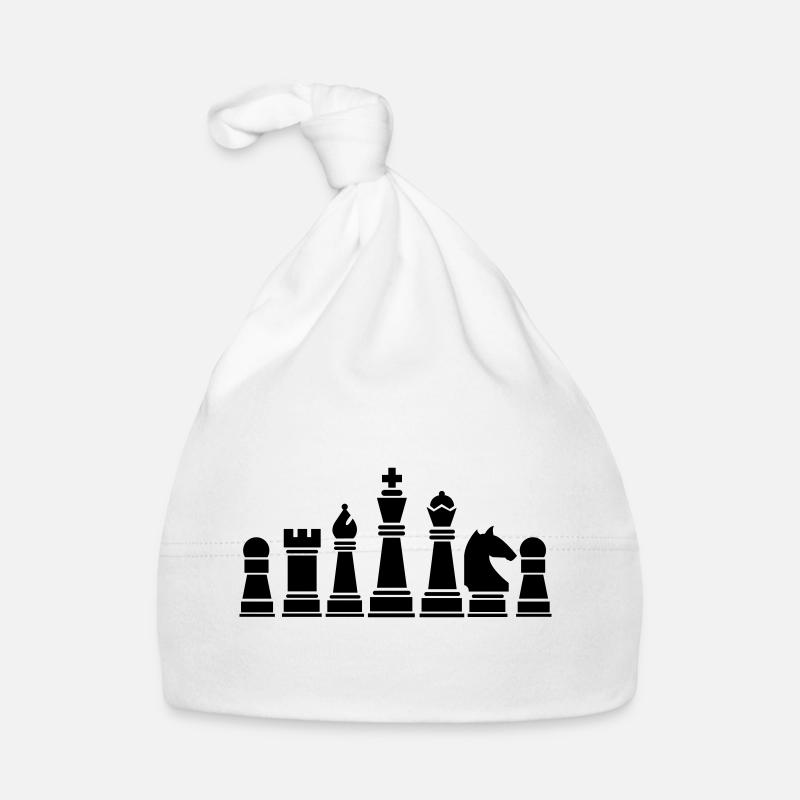 Chess pieces Organic Baby Cap