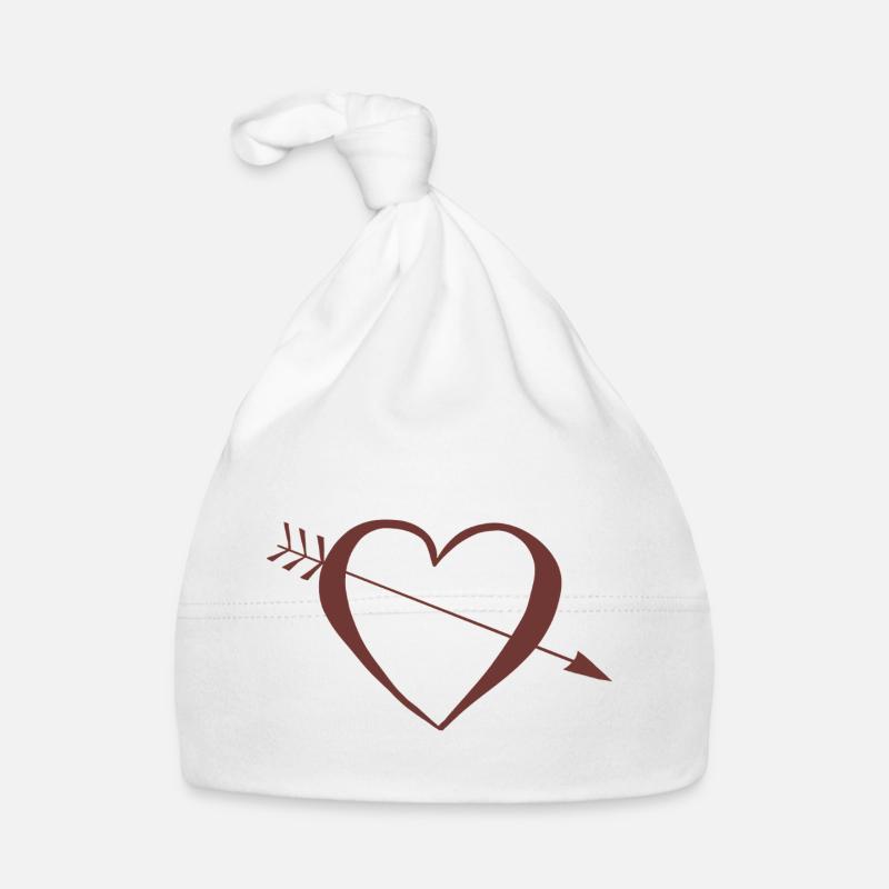 Herz Kompass Baby Bio-Mütze