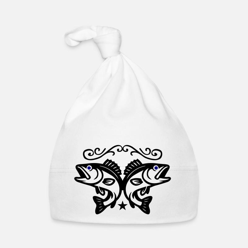 Fische Symbol Baby Bio-Mütze