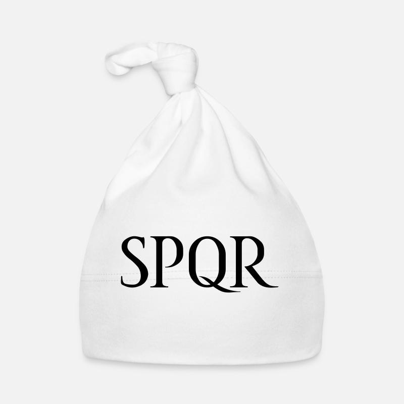 SPQR Lettering Vector Dark Organic Baby Cap