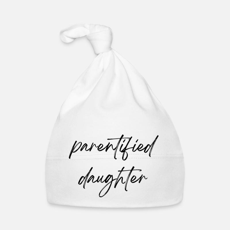 Fille parentifiée - Bonnet bio Bébé - blanc