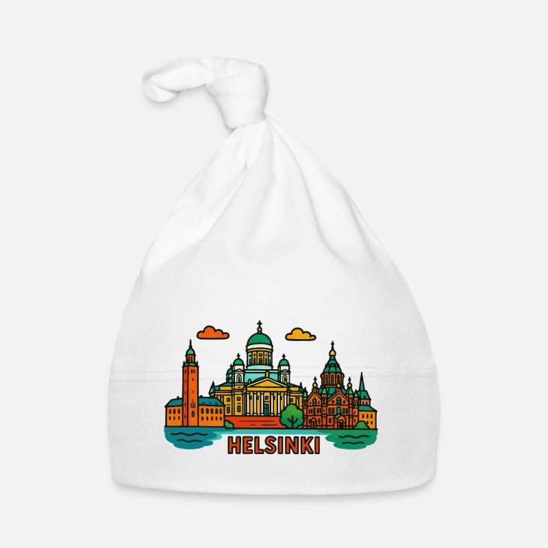 Helsinki - Bonnet bio Bébé - blanc